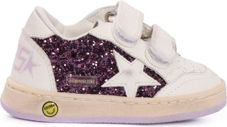 Golden Goose Ballstar Strap Glitter Tomaia in pelle Toe Strap Tallone e sperone a stella