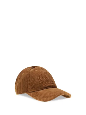 Ganni B3020261 Corduroy Baseball Cap - Brown