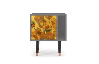 StoryZ Mesita de noche amarillo 1 puerta L 58 cm