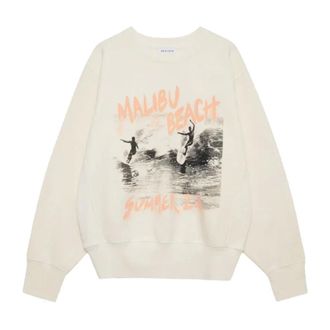 Anine Bing Sweatshirts, female, Beige, Size: XL Sweatshirts