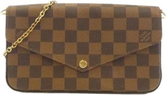 Louis Vuitton Pre-owned Clutches, female, Brown, Size: ONE SIZE Pre-owned Pochette Shoulder Bag