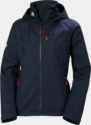 Helly Hansen Womens Hooded Crew Jacket In Navy