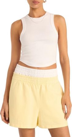 Vitamin A Daybreak Essential Crop Tank in White at Nordstrom, Size X-Small