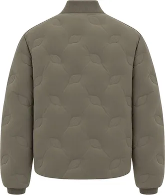 Daily Paper Clothing Wave-Quilted Padded Bomber Jacket - Gray