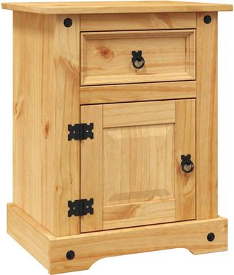 vidaXL Comodino In Legno Di Pino Messicano Corona Range 53x39x66 Cm - Vidaxl