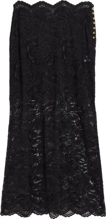 Paco Rabanne Stretch-lace Midi Skirt - Black - 40 (UK12 / M)
