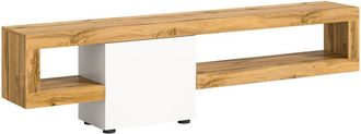 ebuy24 Estanter&iacute;a de techo 1 puerta 2 compartimentos color blanco