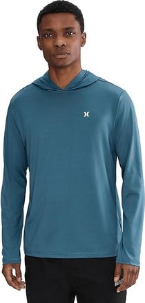 Hurley Hybrid Hooded Upf Long Sleeve Mens Swimwear Sets Grey Teal : 2XL, Polyester/Spandex/Synthetic