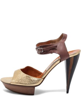 Lanvin Leren sandalen met gesp - Bruin