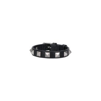 Valentino Garavani Bracelets, male, Black, Size: ONE SIZE Rockstud Bracelet
