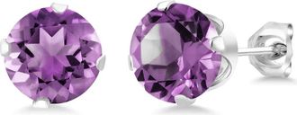 A&M Round Cubic Zirconia Birthstone Stud Earrings in Alexandrite at Nordstrom Rack