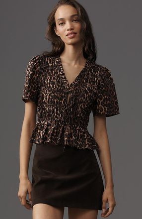 Rails Portia Short-Sleeve V-Neck Blouse