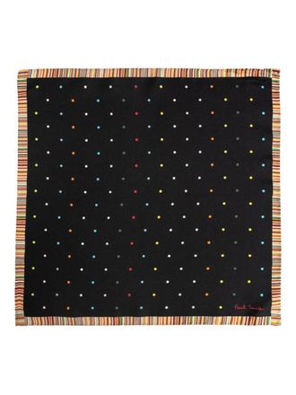 Paul Smith polka-dot silk pocket square - Black