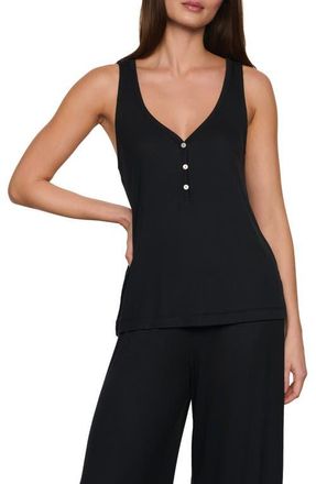Eberjey Dream Rib Tank in Black at Nordstrom, Size X-Small