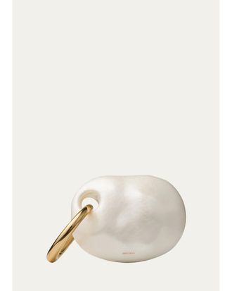 Jimmy Choo London Oyster Pearly Clutch Bag