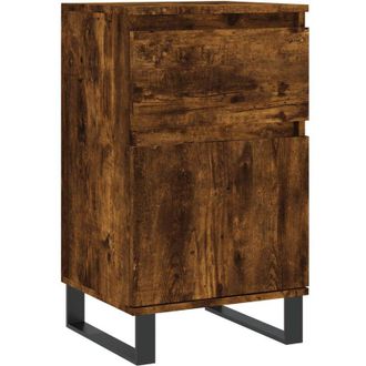 vidaXL Aparador Madera De Ingenier&iacute;a Roble Ahumado 40x35x70 Cm Vidaxl