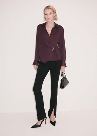 Mango SHIRT ANARA bordeaux - Donna - XL - MANGO