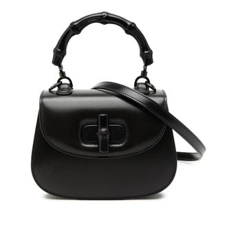 Gucci Pre-owned Gucci Mini Calfskin 1947 Bamboo Top Handle Bag Ladies C3TV0I30FCQMOL2W