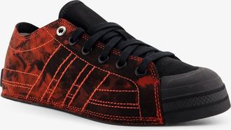 adidas Womens Y-3 Nizza Lo Canvas Sneakers Black Cotton-Rubber Trainers Cotton/rubber