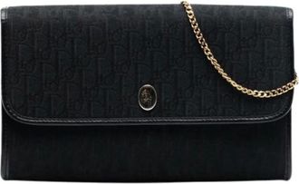 Dior Pre-owned Clutches, female, Black, Size: ONE SIZE Pre-owned Canvas Shoulder Bag