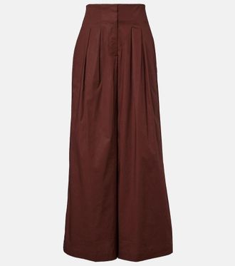 Adriana Degreas Pantalones anchos en mezcla de algod&oacute;n