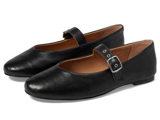 Madewell Remy Mary Jane Flat Womens Flat Shoes True Black : 10.5 M, Leather