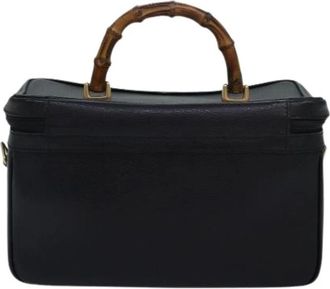 Gucci Pre-owned Leather gucci-bags - Dames - Vintage Handtas - Zwart - ONE Size - Vintage