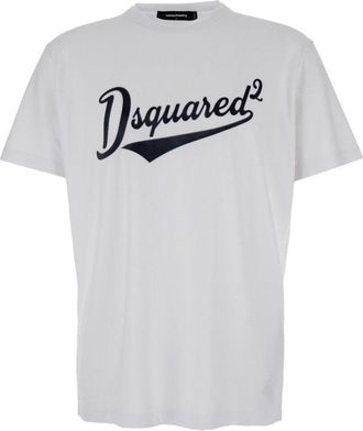 Dsquared2 Short-Sleeve T-Shirt With Bold Cursive Logo
