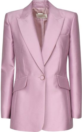 Zimmermann Single-breasted Jacket In Wool And Silk