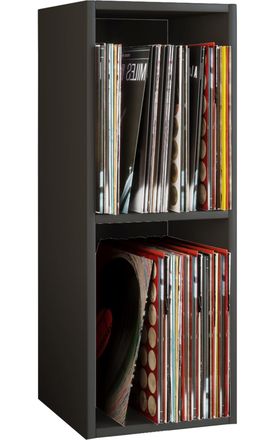 ebuy24 Ebuy24 - Estante De Soporte De Madera Vcm Estante Con 2 Compartimentos Grandes Dimensiones: Al. 72 X An. 34 X P. 30 Cm Espacio Para 65 Registros 1 Est