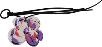 Costume National Zwart Wit Leren Sleutelhanger Stijlvol - Heren - Sleutelhangers & Tashangers - Veelkleurig - ONE Size - Accessoires