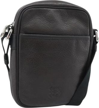 Loewe Pre-owned Shoulder Bag - Dames - Vintage Schoudertas - Bruin - ONE Size - Leer - Vintage