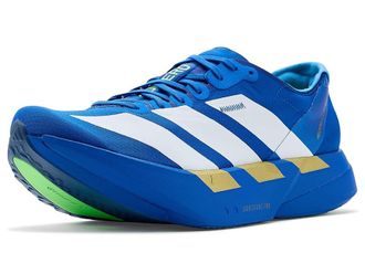 adidas Adizero Adios Pro 4 Running Shoes Mens Shoes Blue/White/Lime Burst : 13.5 D - Medium, Rubber/Textile