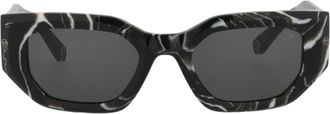 Philipp Plein Square-Frame Acetate Sunglasses