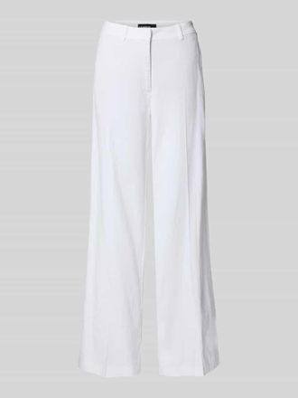 Cambio Cambio Hose aus Leinen-Mix mit B&uuml;gelfalten Modell MIRA in Weiss, Gr&ouml;&szlig;e 32