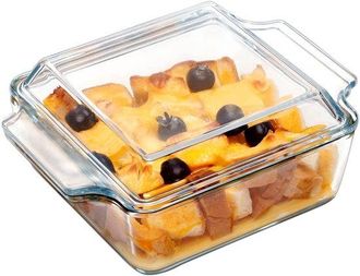 OEM Cazuela De Vidrio Con Tapa - 1 Litro - Vers&aacute;til Y Segura - Apta Para Horno Y Microondas