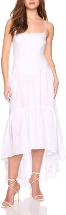 Susana Monaco Drop Waist High-Low Maxi Dress in Sugar at Nordstrom, Size X-Large