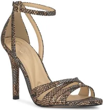 Jessica Simpson Calisa Ankle Strap Sandal in Bronze at Nordstrom, Size 8.5