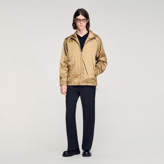 Sandro Square Cross nylon jacket