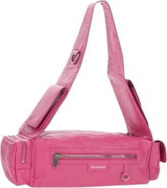 Balenciaga Pre-owned Vintage Schoudertas - Dames - Vintage Schoudertas - Roze - ONE Size - Leer - Vintage