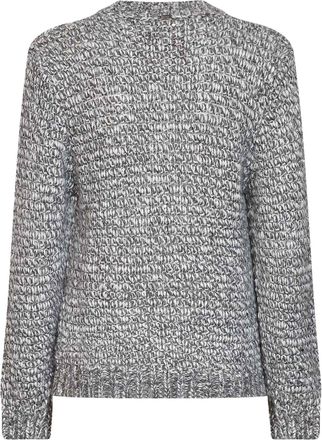 Herno Corn-Stitch Lurex Sweater - Grey