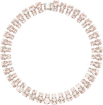 Helene Zubeldia Halsketting met kristallen - Roze