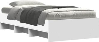 vidaXL Estructura De Cama Blanco 80 X 200 Cm Madera De Ingenier&iacute;a Vidaxl