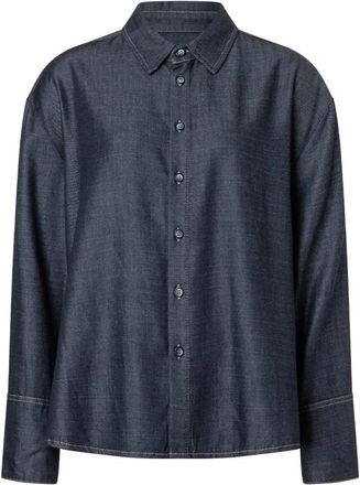 M.A.C Mac, Dames, Blouses & Shirts, Blauw, Maat: M