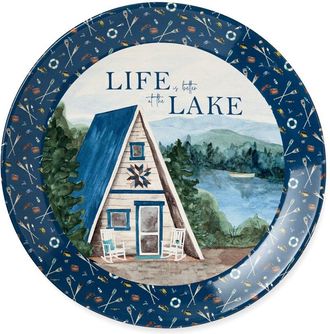 Certified International Wake At The Lake Round Platter