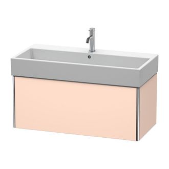 Duravit Duravit Xsquare Vanity Unidad De Pared 98.4x 46.0 Cm, 1 Extra&iacute;ble, Para Lavabo Vero Air 235010, Color (frente/cuerpo): Albaricoque Perla Seda Laca Mat