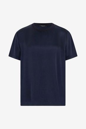 Fabiana Filippi T-Shirt aus Satin und Strick