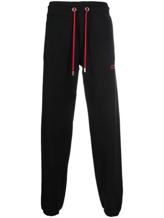 GCDS tapered-leg drawstring trousers - Black