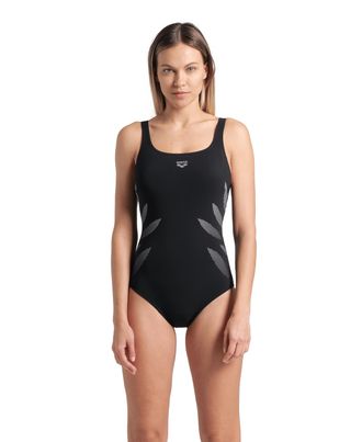 Arena Badeanzug ARENA W ARENA SWIMSUIT MILENA WING BACK C CUP, Damen, Gr. 36, N-Gr, schwarz, Obermaterial: 68% Polyamid, 32% Elasthan, Badeanz&uuml;ge Badeanzug