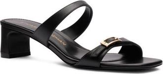 Stuart Weitzman Baby Babette Slide Sandal in Black at Nordstrom, Size 8.5